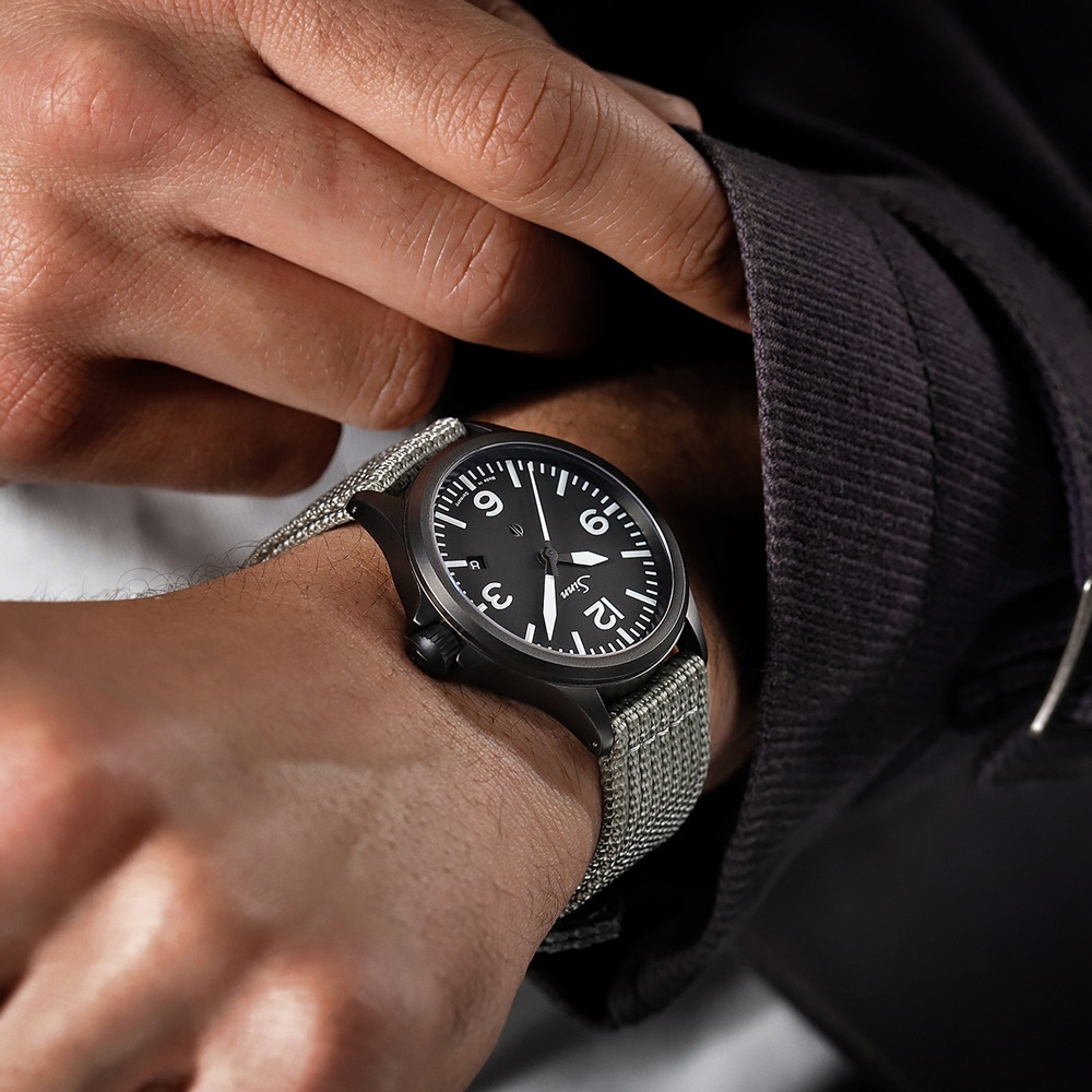 sinn 純正テキスタイルストラップ 20mm-Mサイズ ブラック Sinn ジン